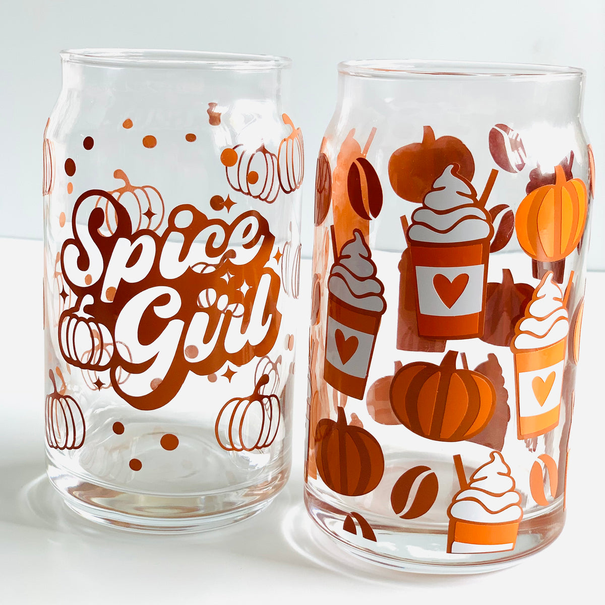 Ghost Glass Beer Can Cup, Middle Finger Personalized Glass Tumbler