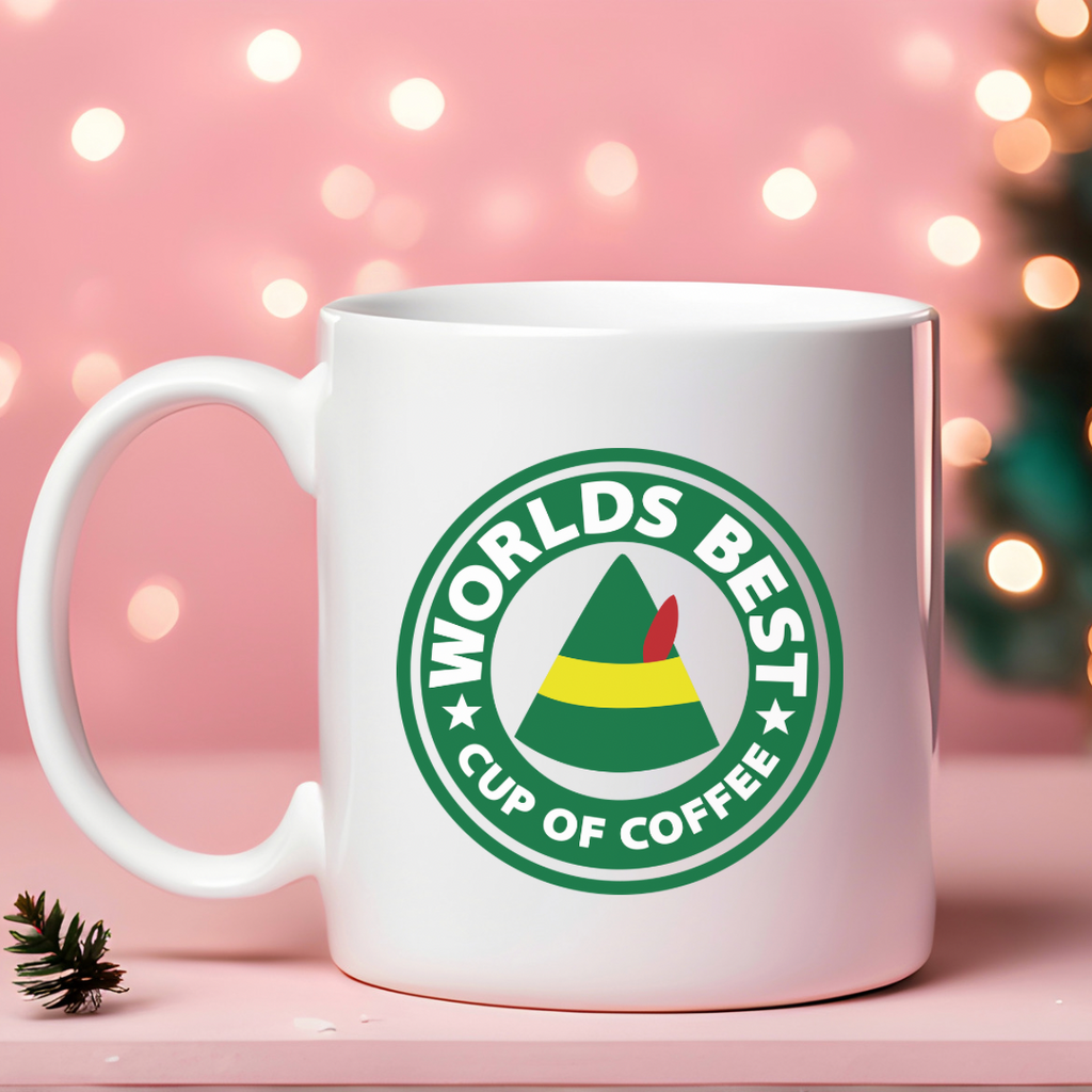 World's Best Coffee Elf Holiday Mug