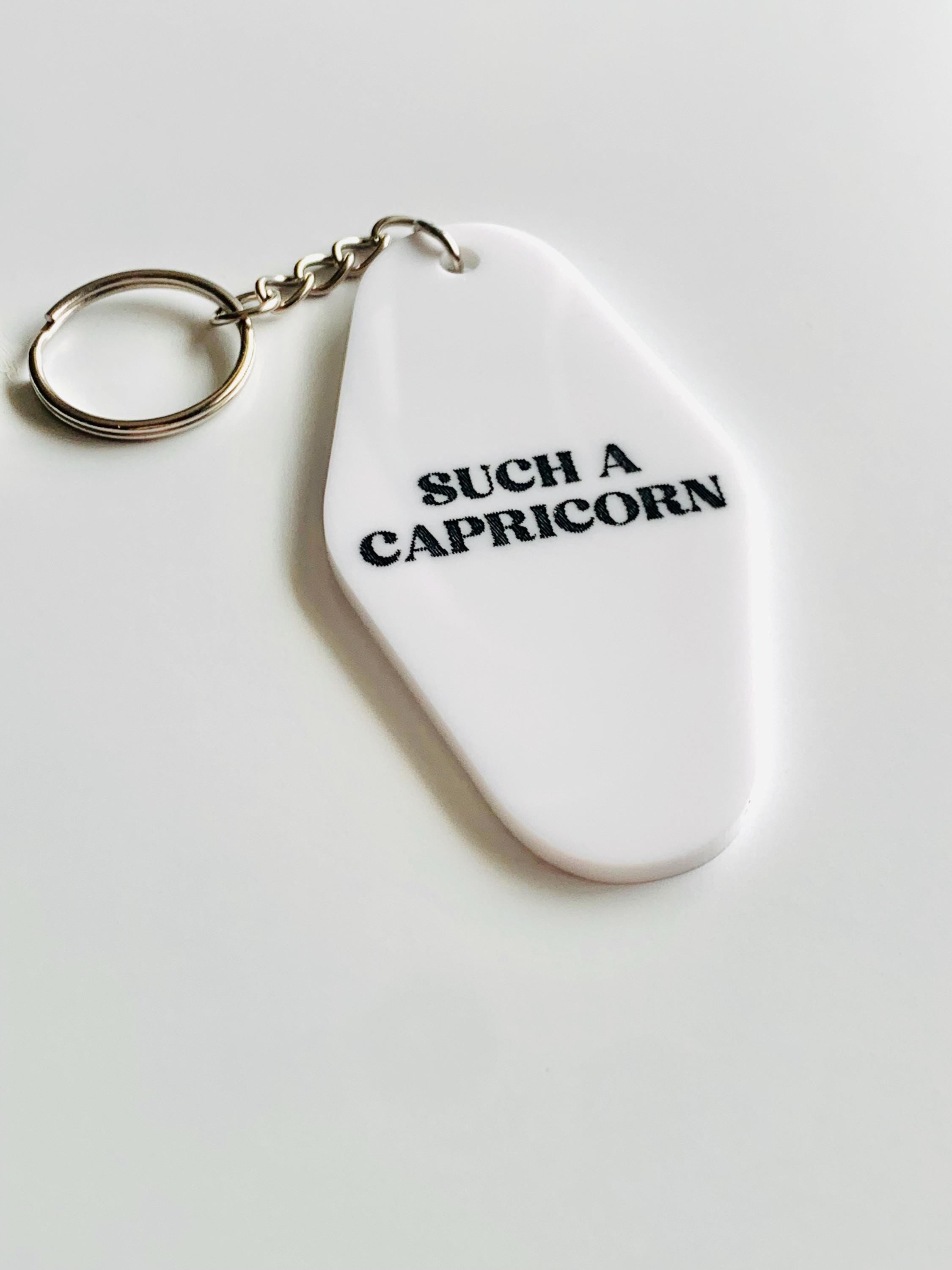 SPARKLE BEING Astrology Birthday Sign Keychain - Retro Motel Style Key Ring With Zodiac Sign - View #2