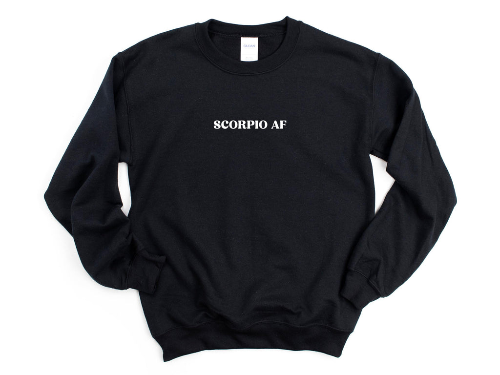 Zodiac T-Shirt or Sweatshirt – Black or White – Astrology Gift – Horoscope Tee – Zodiac Sign Shirt – Choose Saying & Style