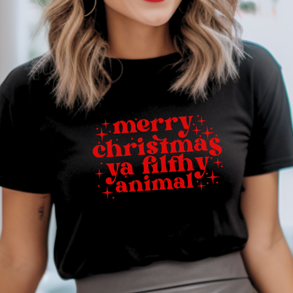 Merry Christmas Ya Filthy Animal Holiday T-Shirt
