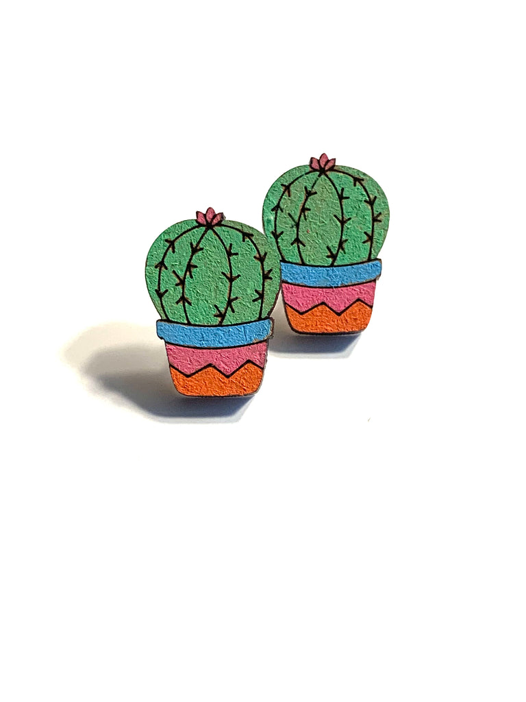 Potted Plant Stud Earrings