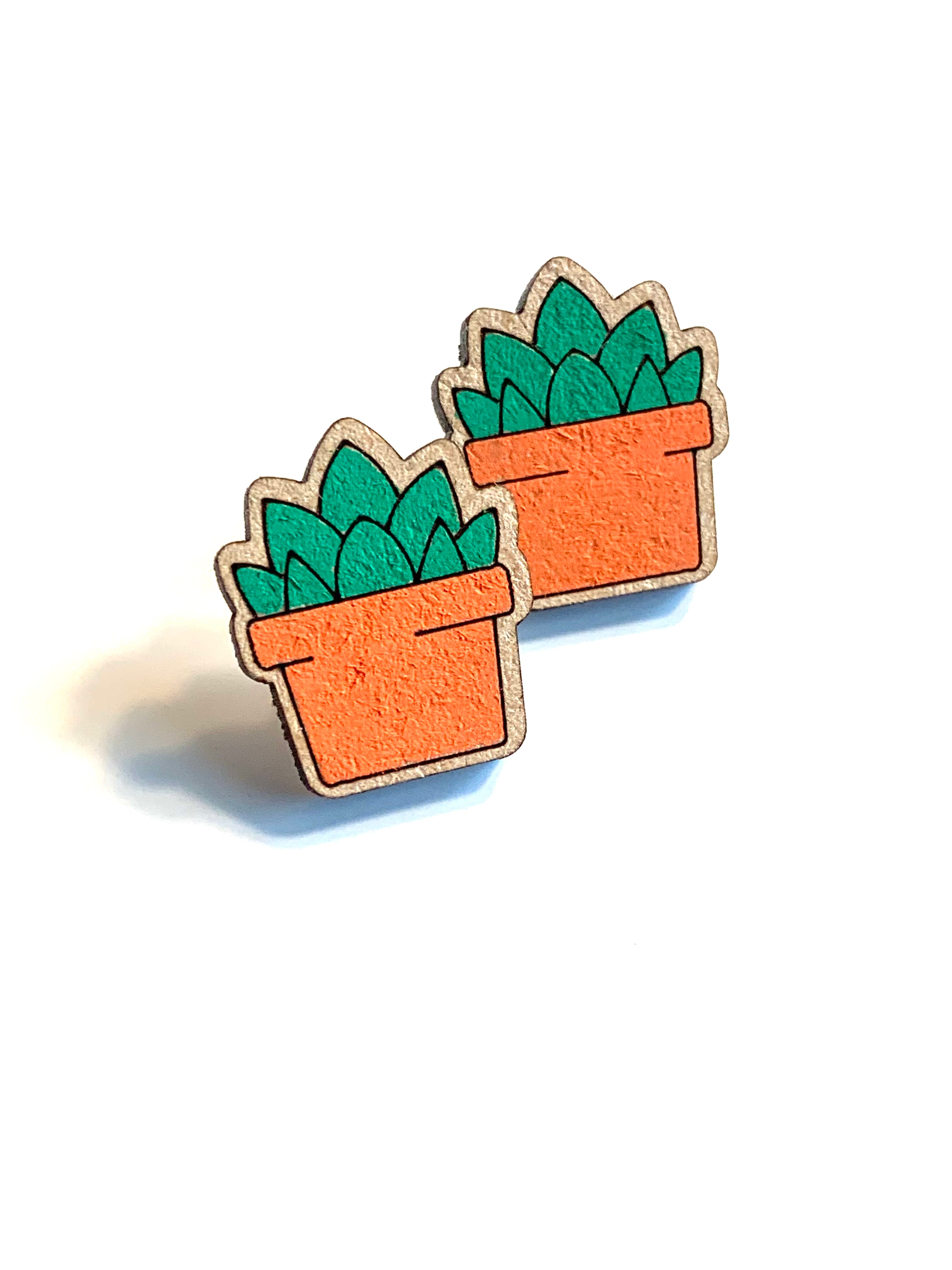 succulent earrings Succulent Earrings