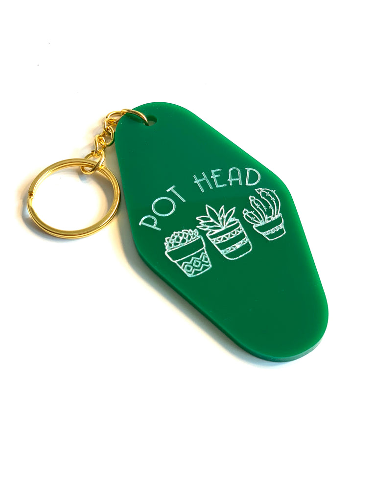 Pot Head Keychain