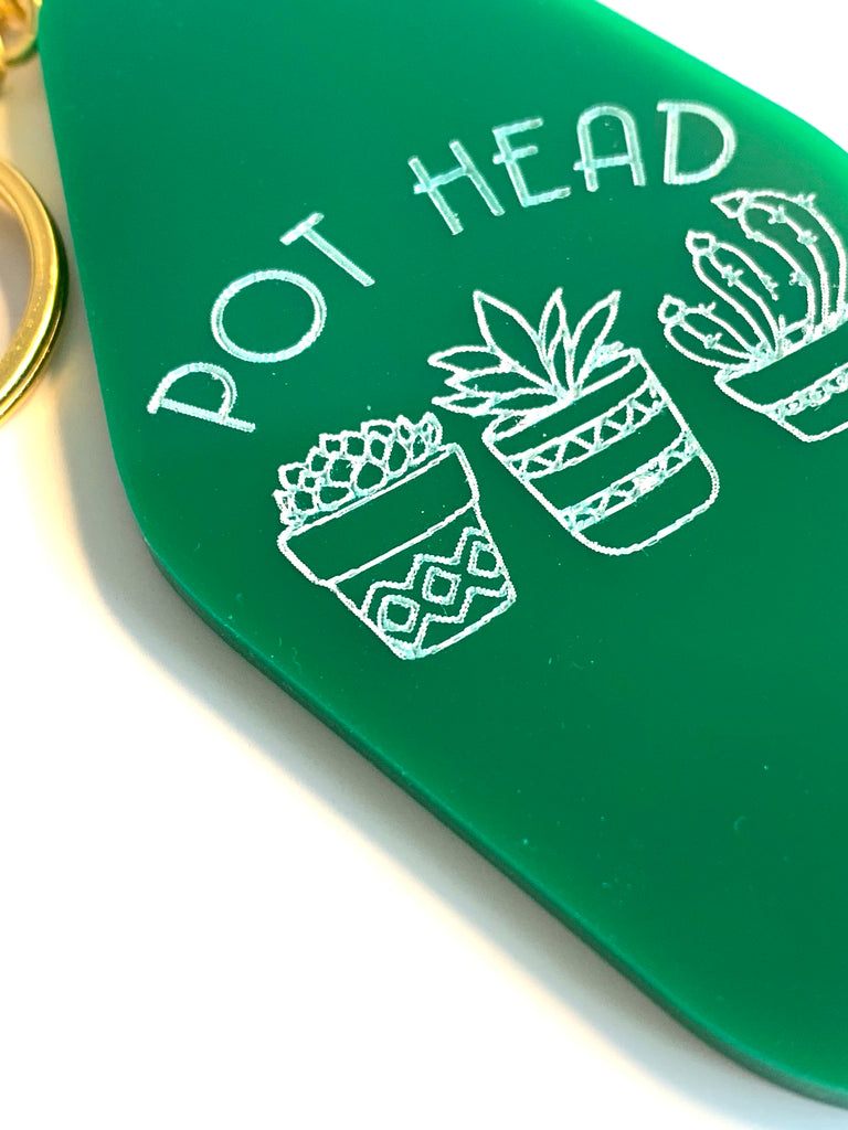 pothead keychain Pot Head Keychain