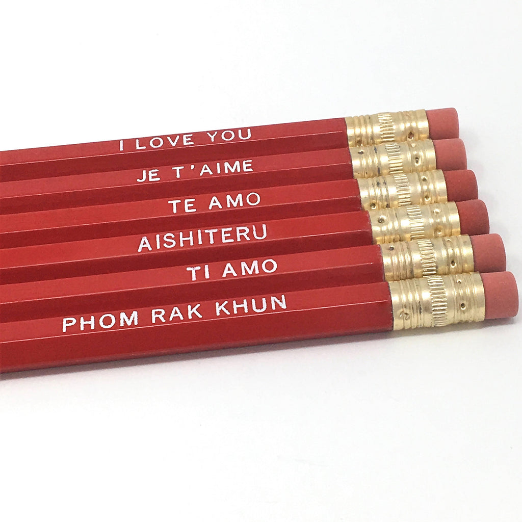 Languages of Love Pencil Set