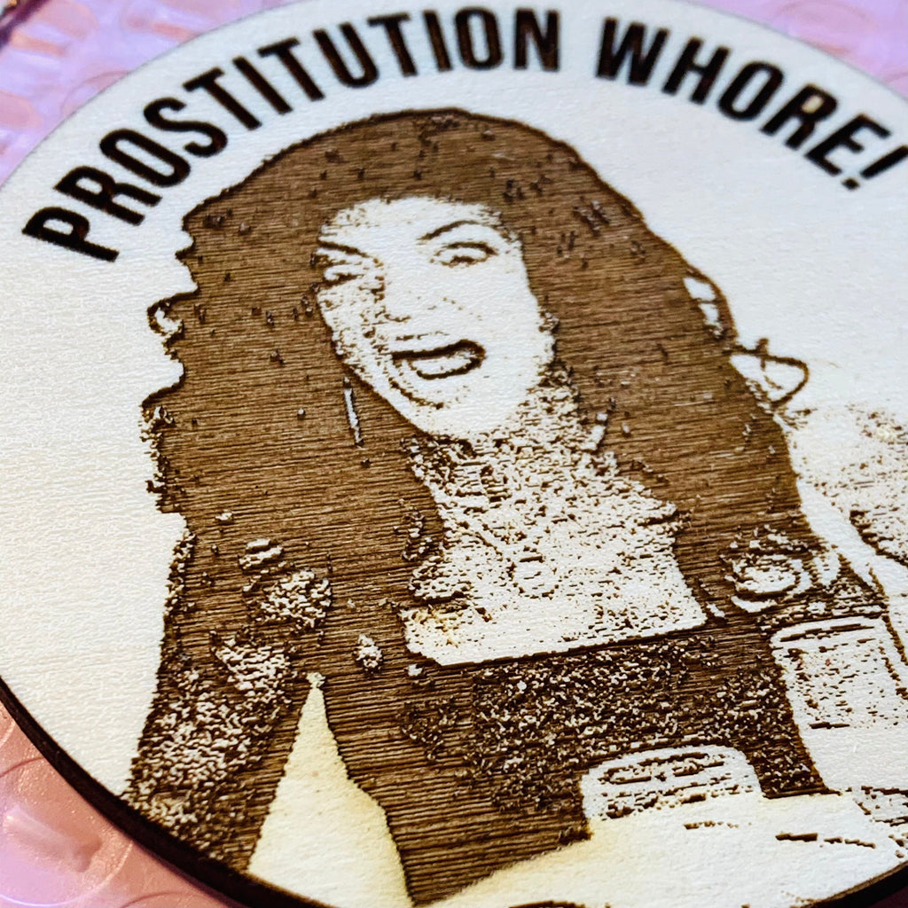 Prostitution Whore Engraved Ornament