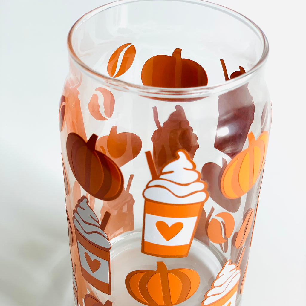 Ready for all my fall🍂🍁coffee drinks in this cute pumpkin glass cup , Glass  Coffee Cup
