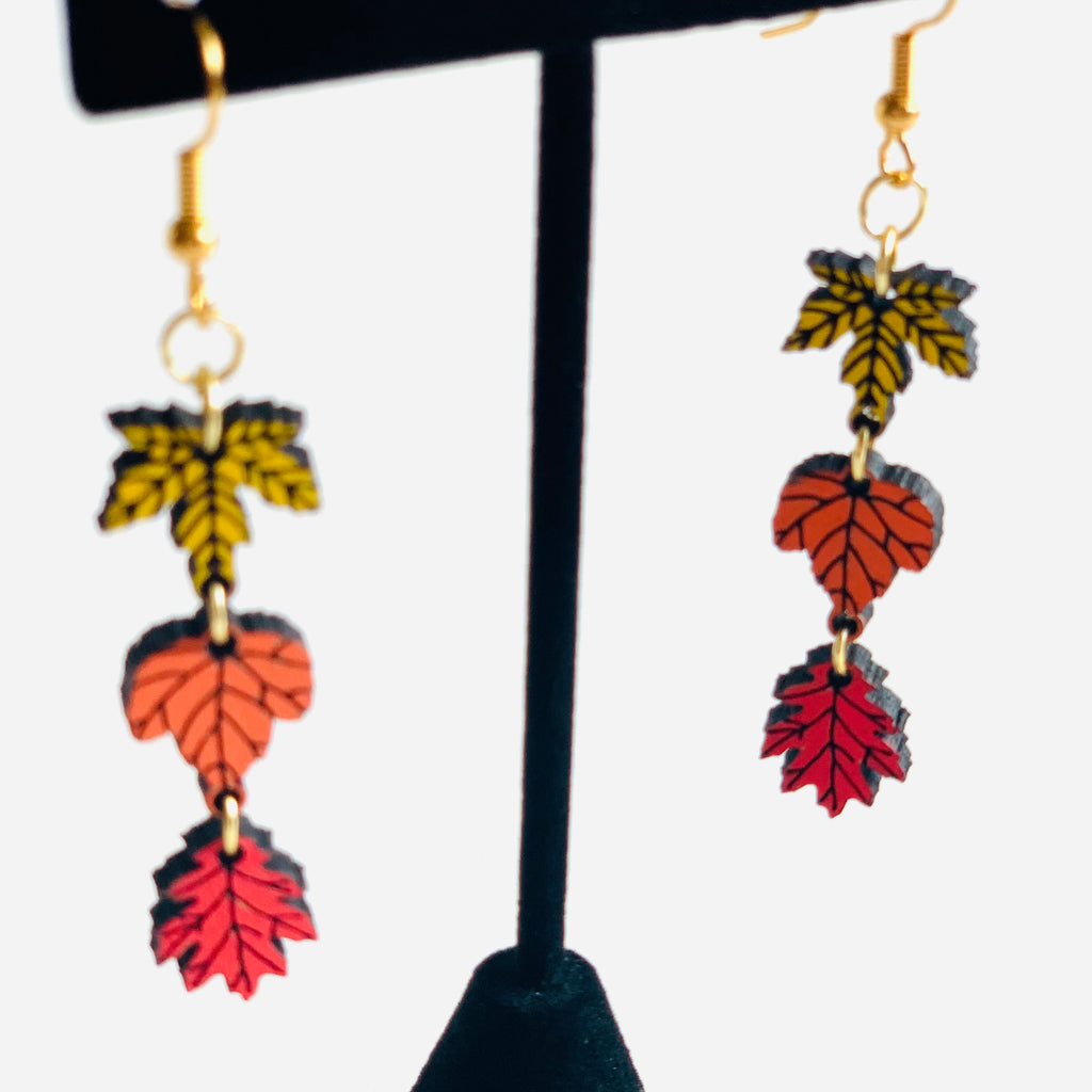 Fall Leaves Dangle Earrings