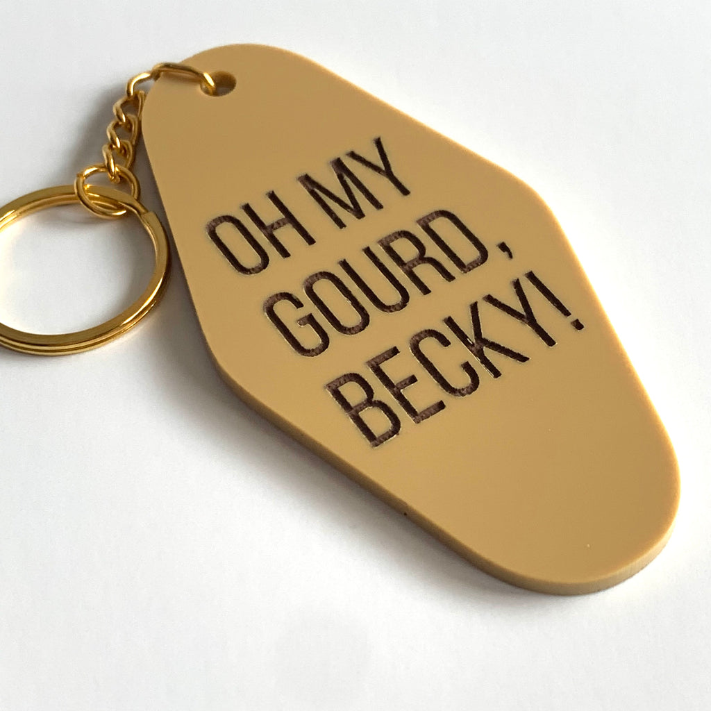 Oh My Gourd, Becky! Keychain